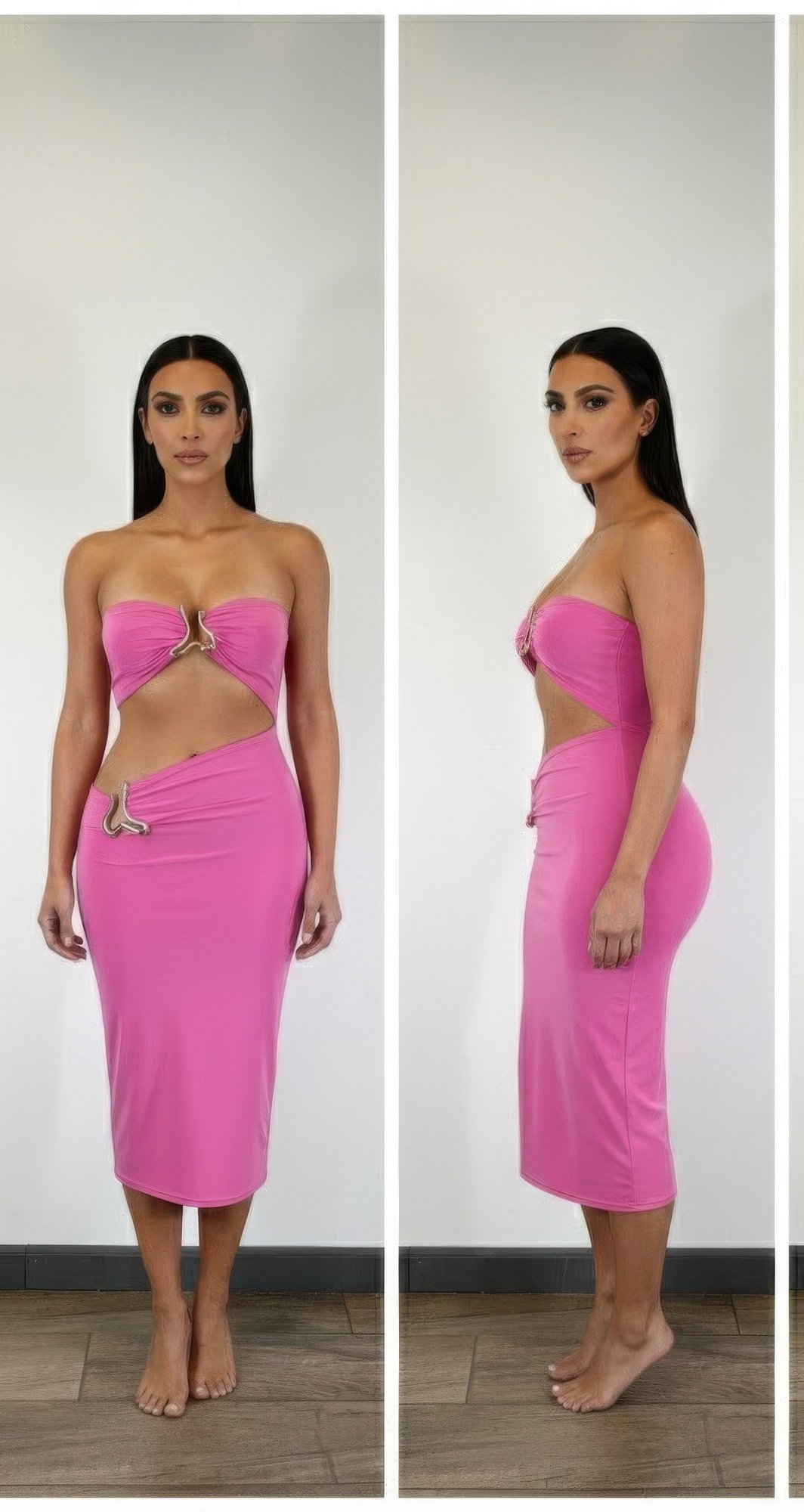 A Sharp Triangular Cutout Midi A Sharp Triangular Cutout Midi