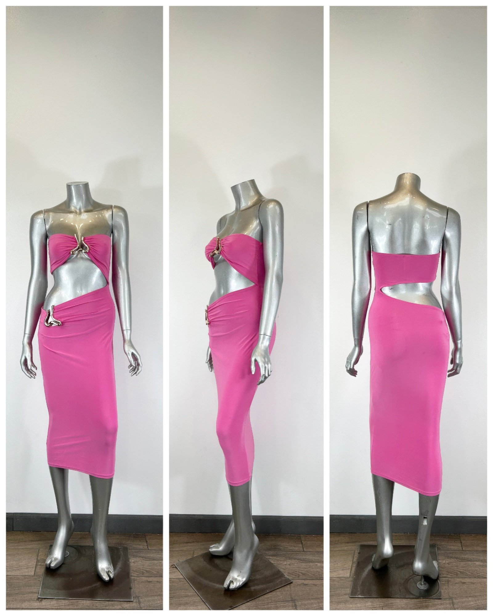 A Sharp Triangular Cutout Midi A Sharp Triangular Cutout Midi