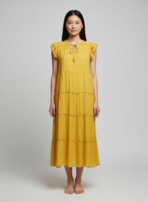 Mlle Gabrielle Solid Cap Sleeve Dress Mlle Gabrielle Solid Cap Sleeve Dress