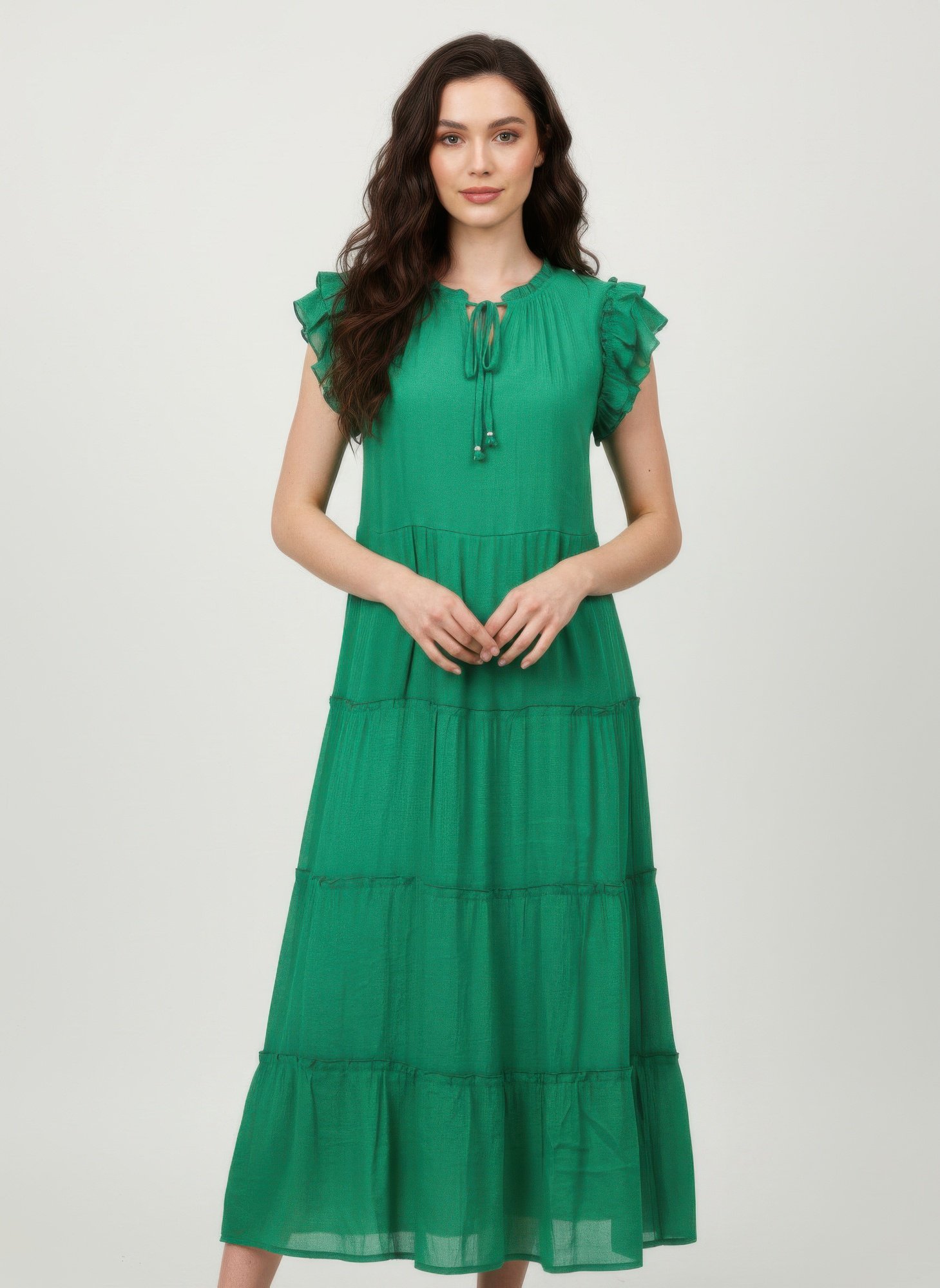 Mlle Gabrielle Solid Cap Sleeve Dress Mlle Gabrielle Solid Cap Sleeve Dress
