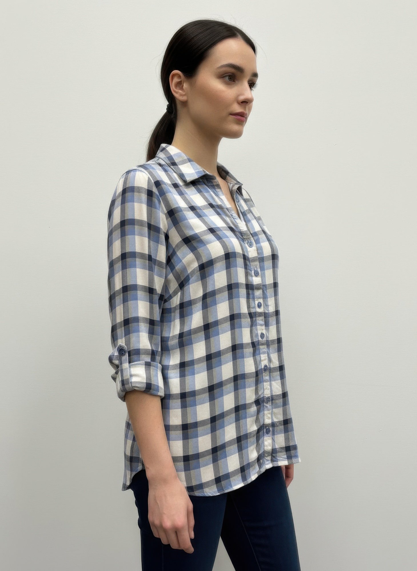 Erika Plaid Blouse Erika Plaid Blouse