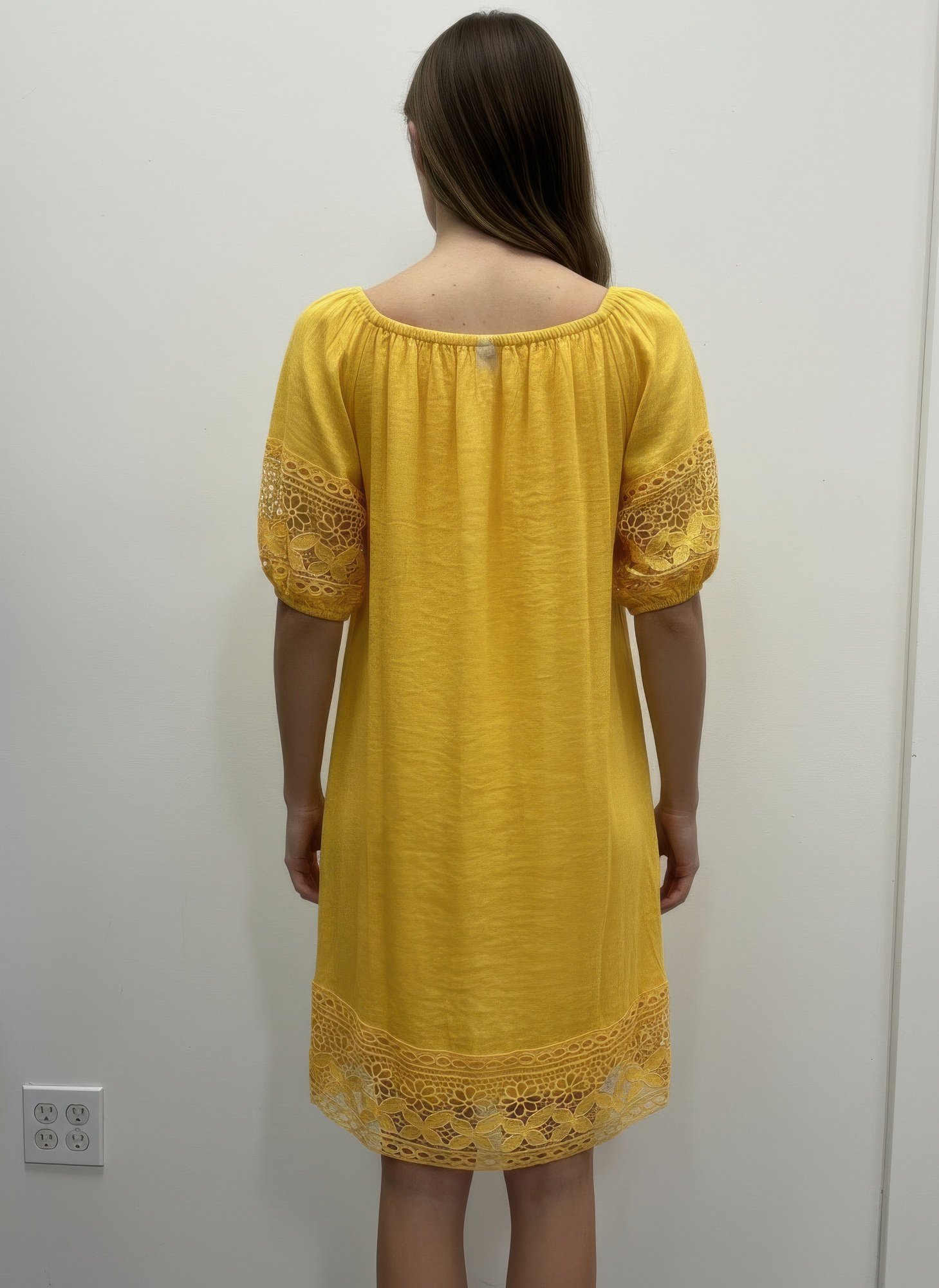 Mlle Gabrielle Solid Short Sleeve Dress Mlle Gabrielle Solid Short Sleeve Dress