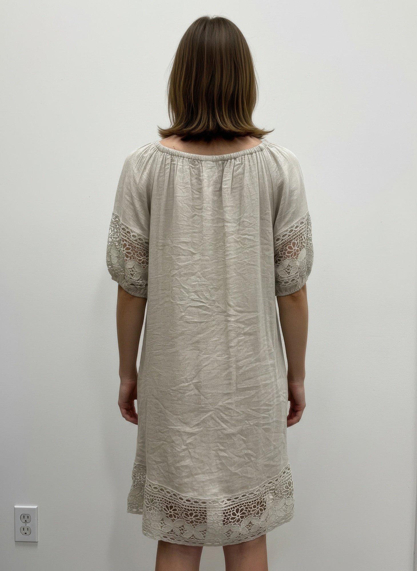 Mlle Gabrielle Solid Short Sleeve Dress Mlle Gabrielle Solid Short Sleeve Dress