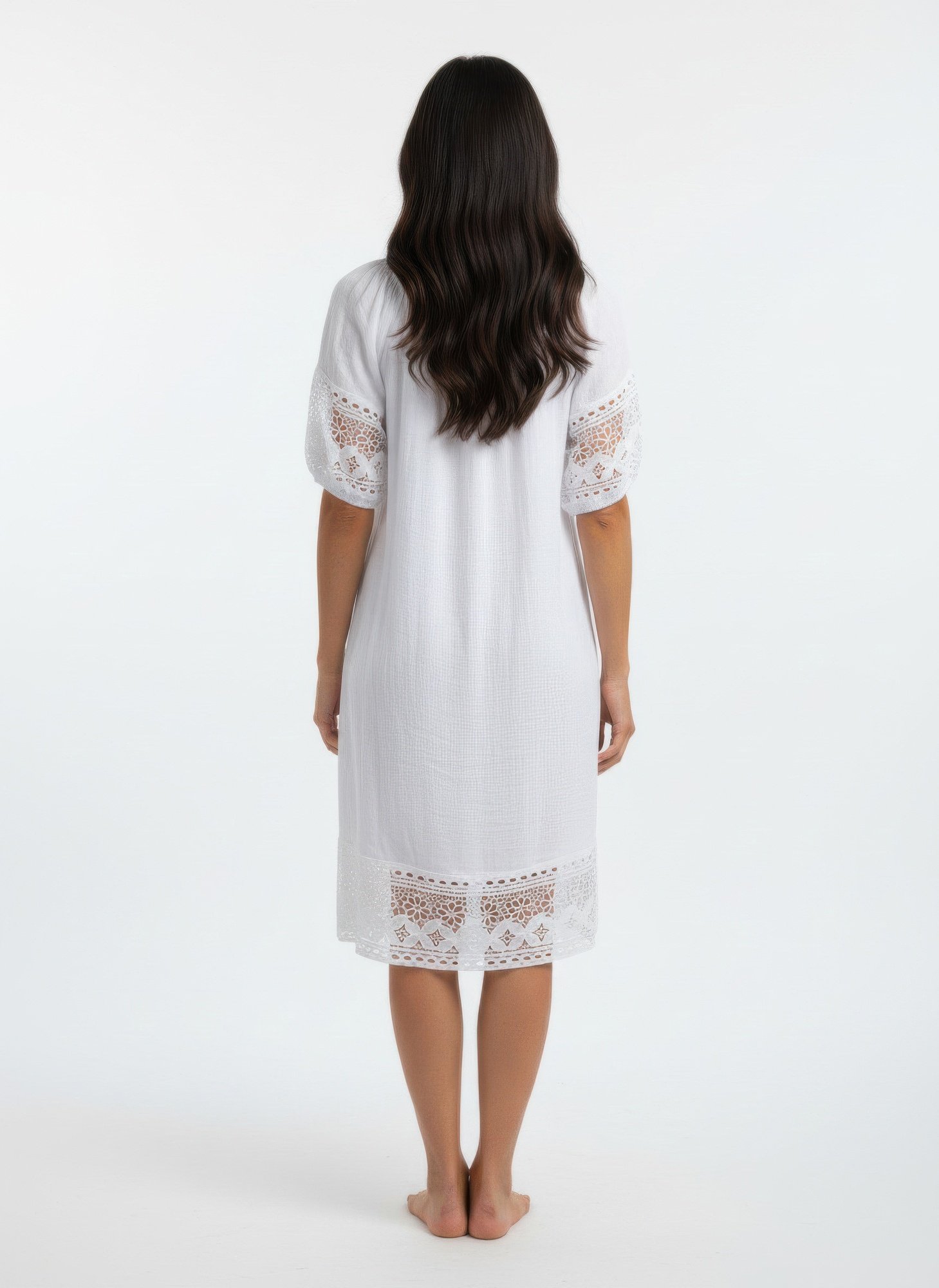 Mlle Gabrielle Solid Short Sleeve Dress Mlle Gabrielle Solid Short Sleeve Dress