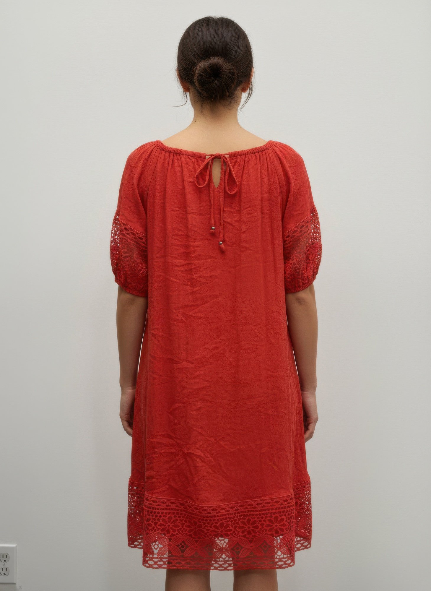 Mlle Gabrielle Solid Short Sleeve Dress Mlle Gabrielle Solid Short Sleeve Dress
