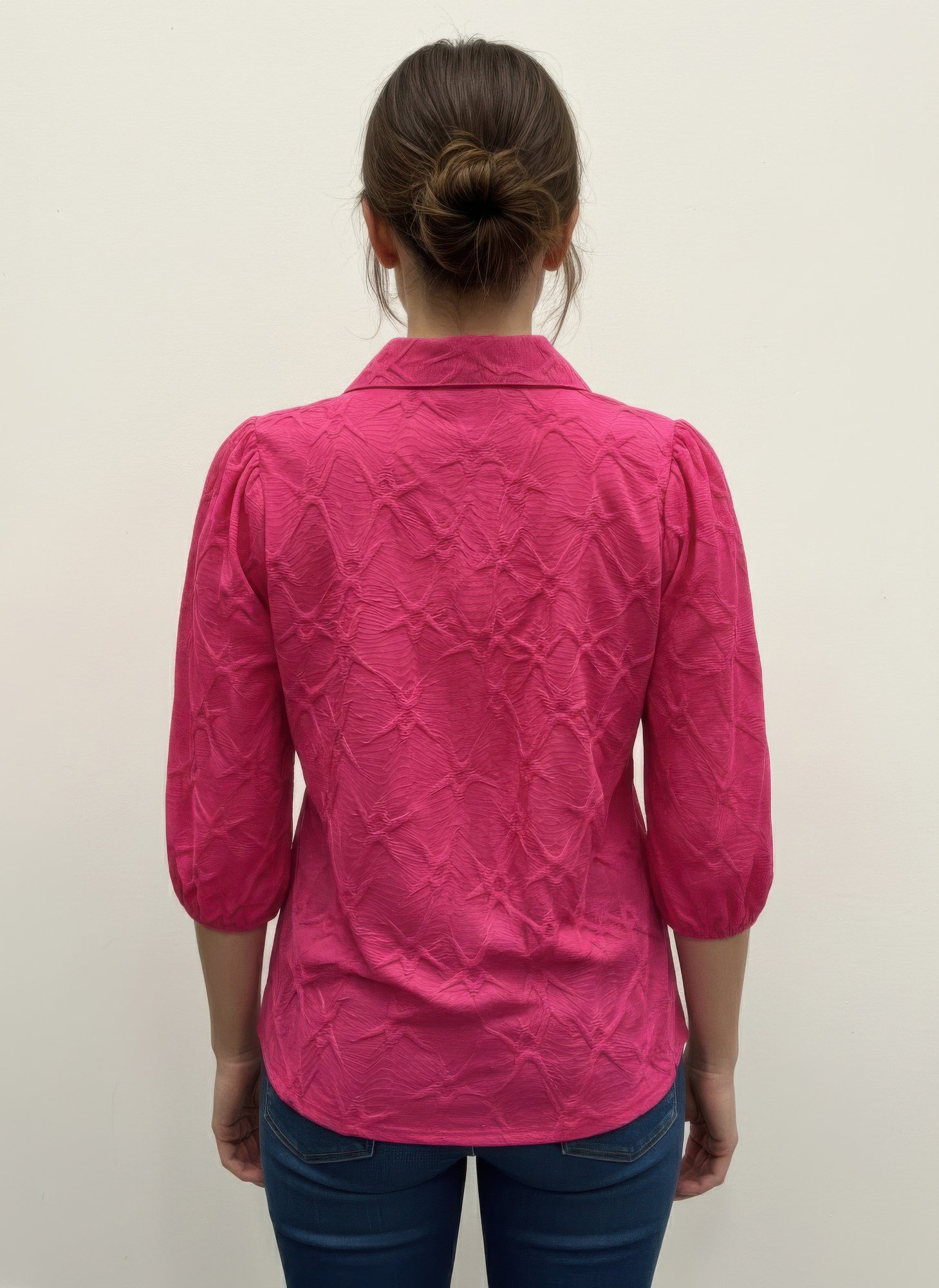 Rylee Moon Solid 3/4 Sleeve Blouse Rylee Moon Solid 3/4 Sleeve Blouse