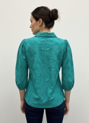 Rylee Moon Solid 3/4 Sleeve Blouse Rylee Moon Solid 3/4 Sleeve Blouse