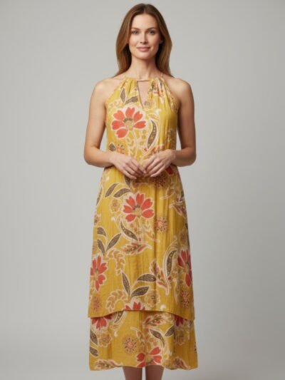 Mlle Gabrielle Floral Sleeveless Dress