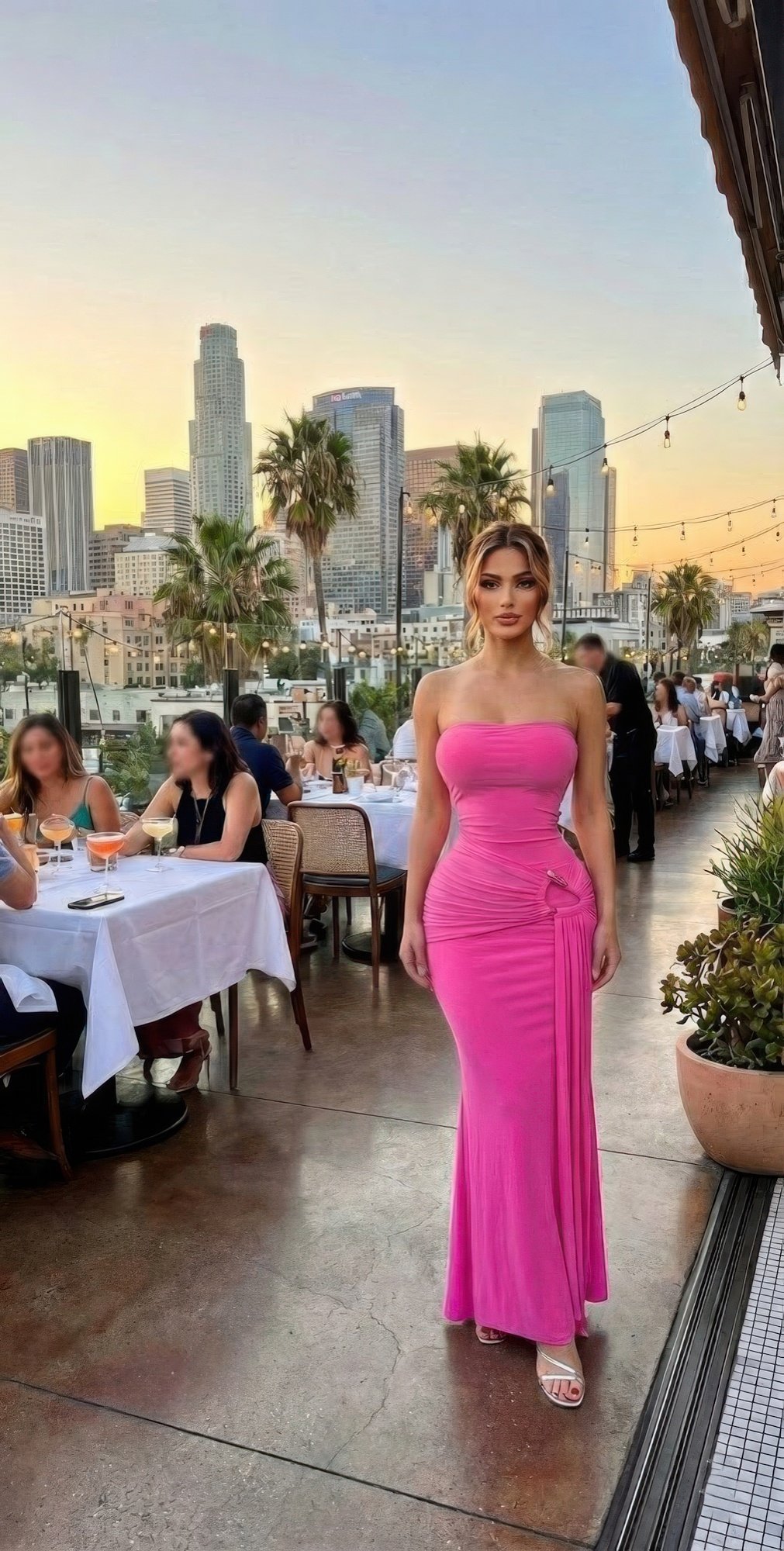 Modern Take On Draped Grecian Styles Maxi Dress Modern Take On Draped Grecian Styles Maxi Dress