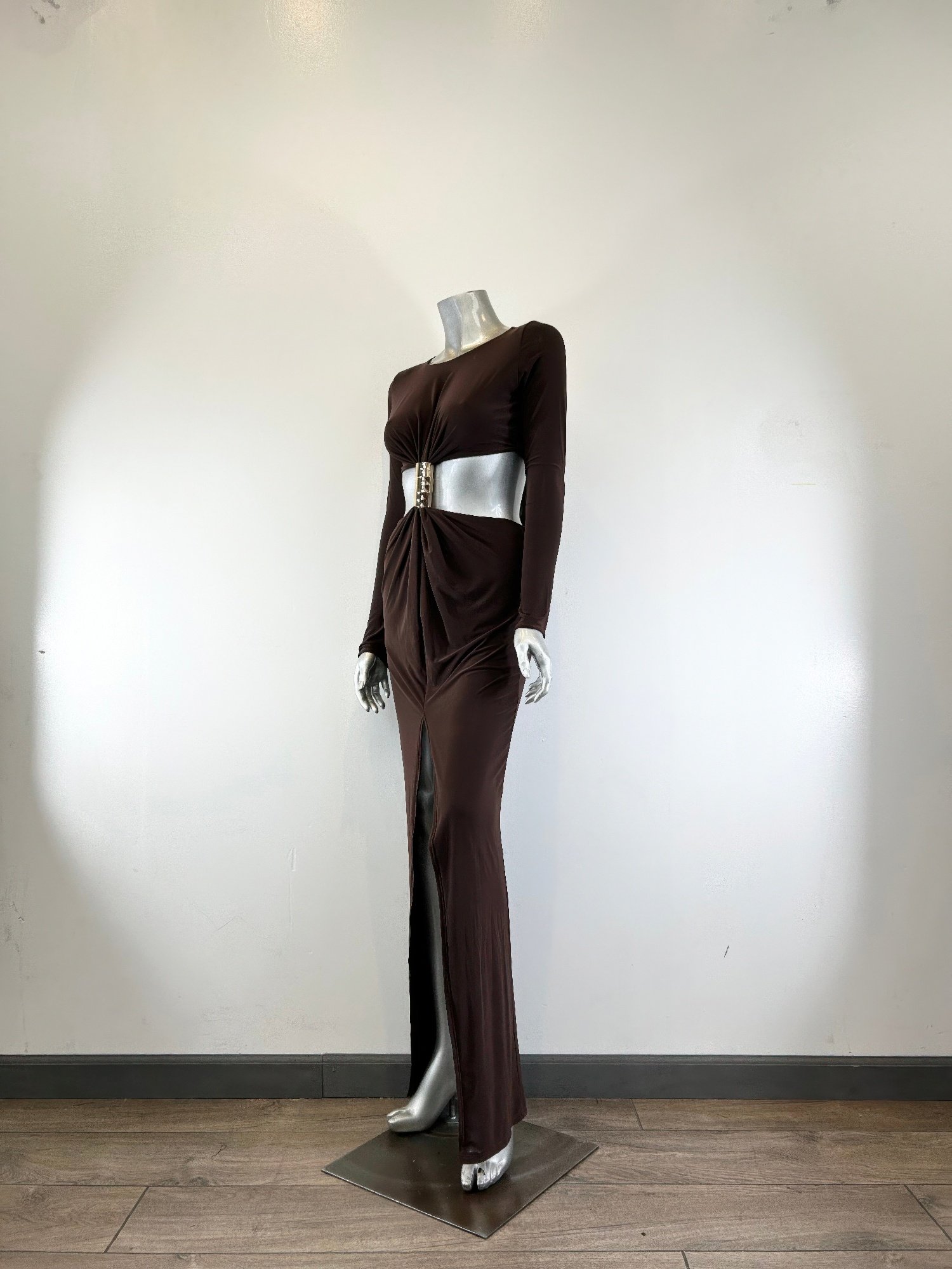 Long Sleeve Mockneck Styling Maxi Dress. Long Sleeve Mockneck Styling Maxi Dress.