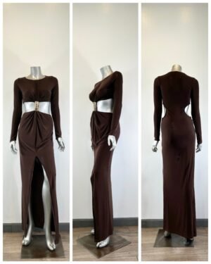 Long Sleeve Mockneck Styling Maxi Dress. Long Sleeve Mockneck Styling Maxi Dress.