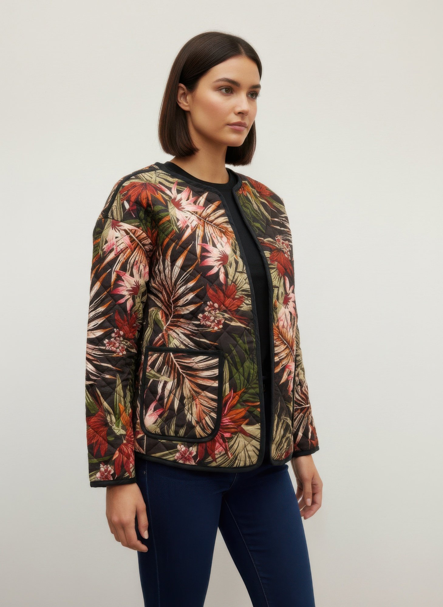 Onque Casual Printed Reversible Jacket Onque Casual Printed Reversible Jacket