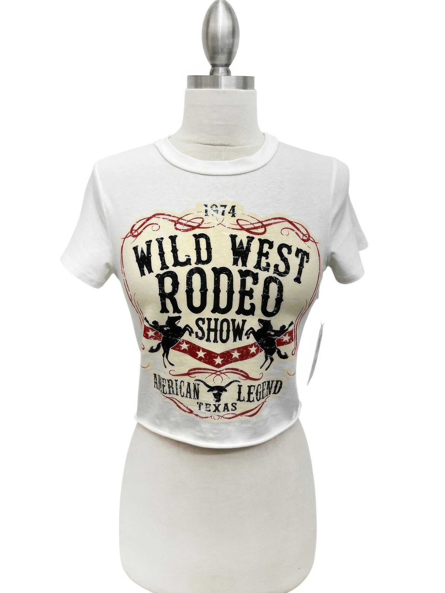 Wild West Rodeo Graphic Crop Tee Wild West Rodeo Graphic Crop Tee