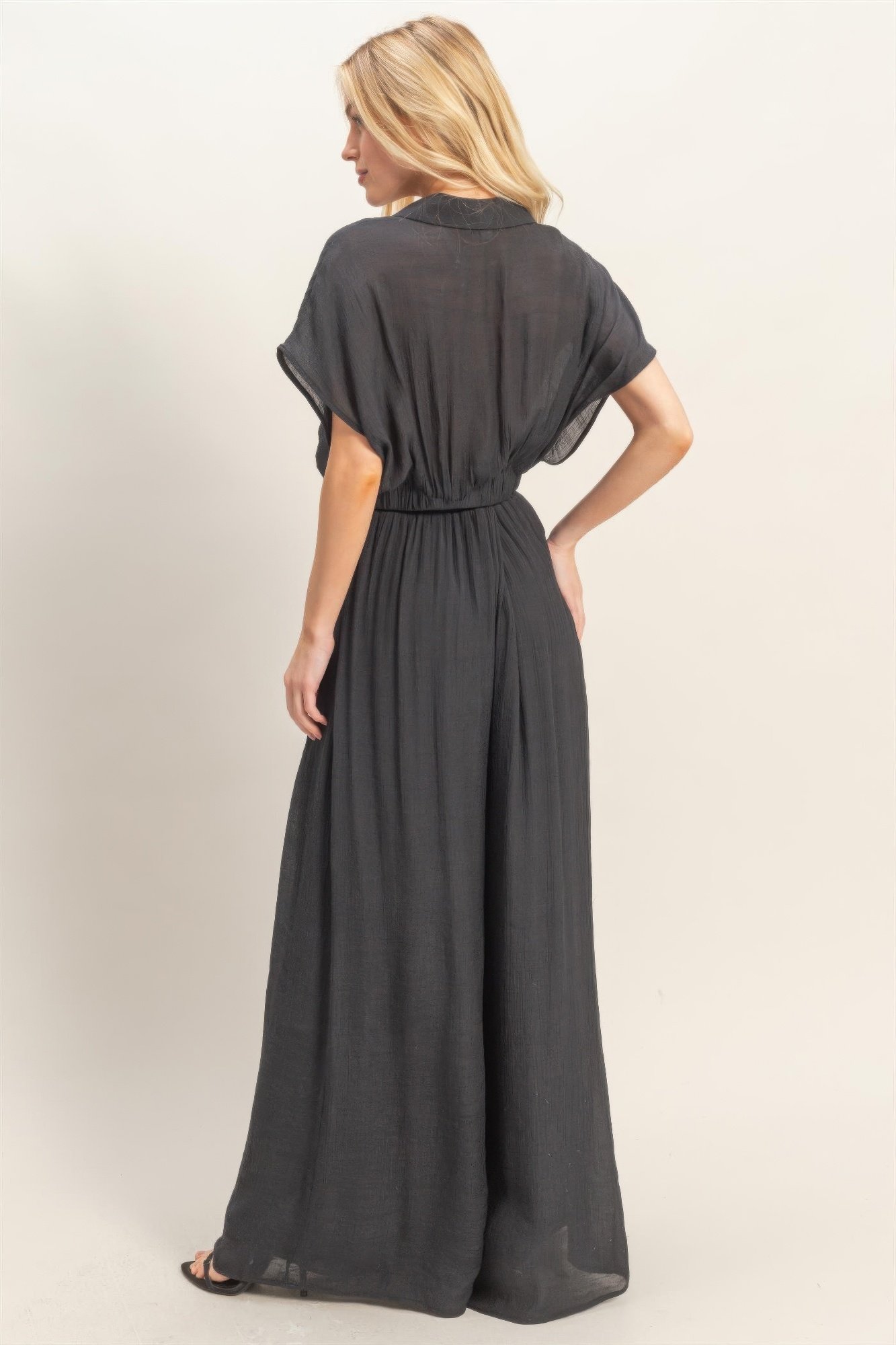 Collared Wrap Top & Wide-leg Pants Set Collared Wrap Top & Wide-leg Pants Set - Image 11