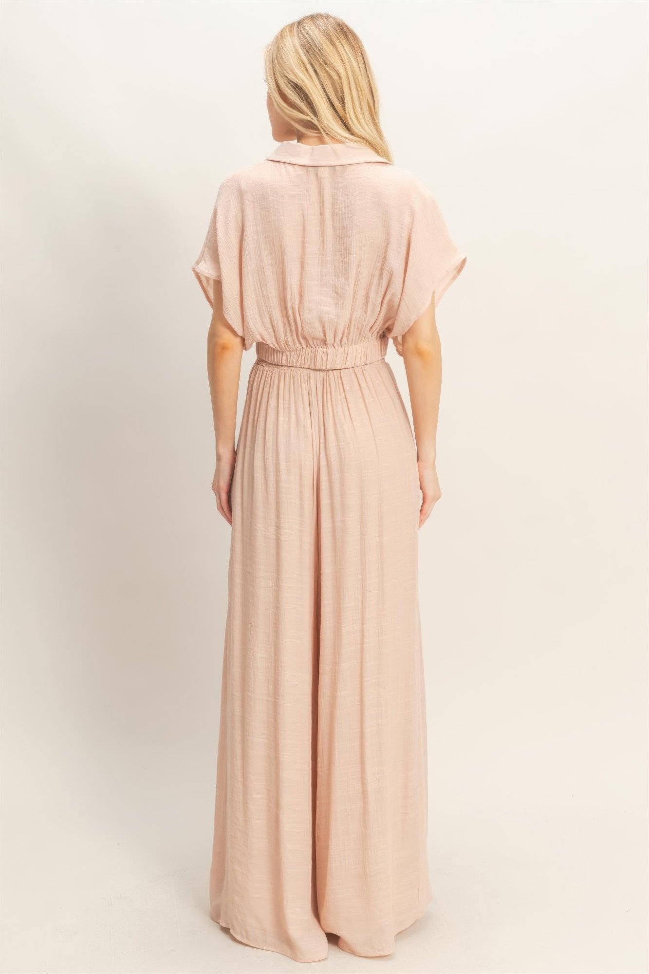 Collared Wrap Top & Wide-leg Pants Set Collared Wrap Top & Wide-leg Pants Set - Image 5