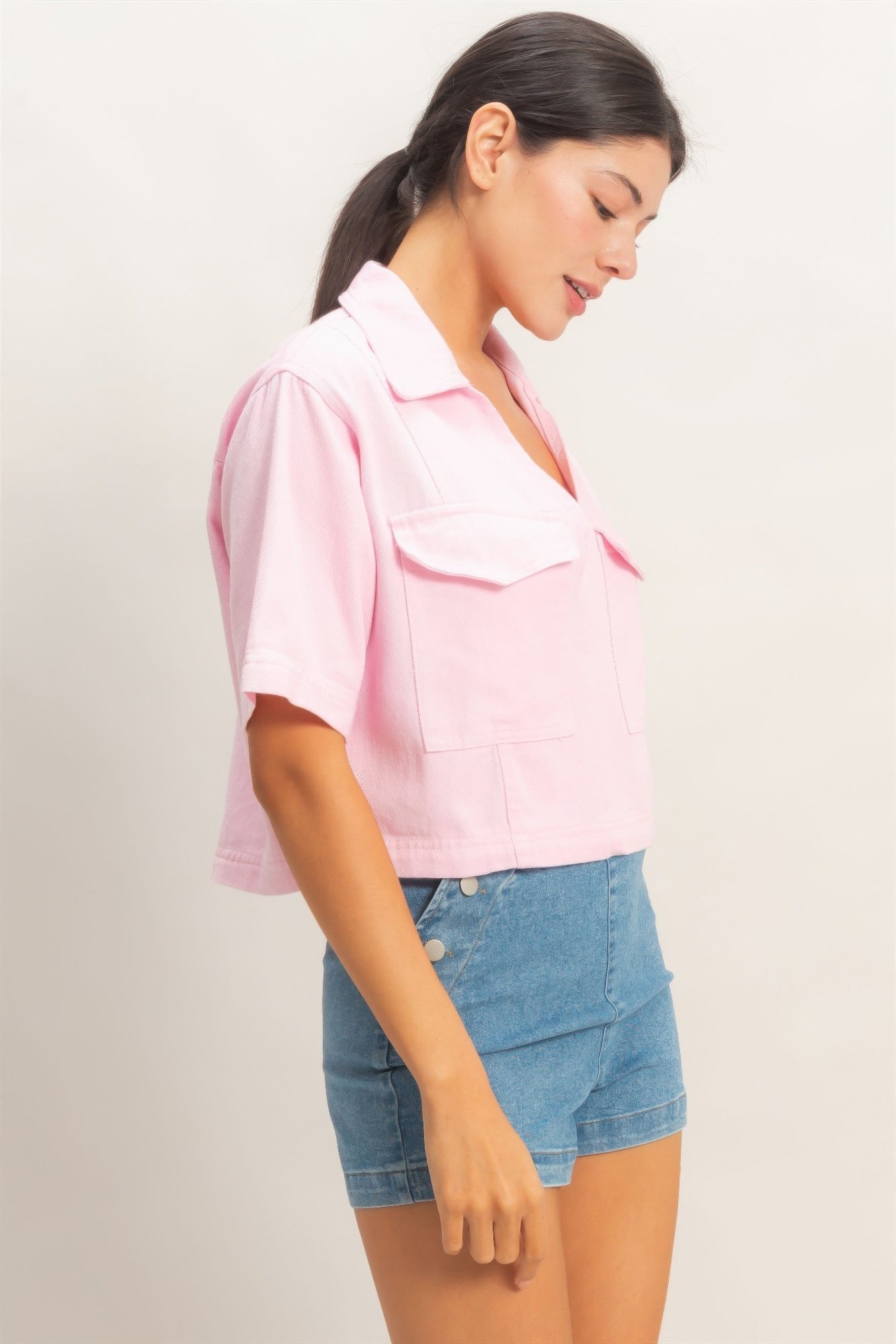 Collared V-neck Top Collared V-neck Top - Image 15
