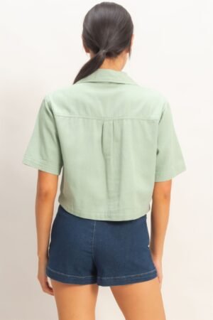 Collared V-neck Top Collared V-neck Top