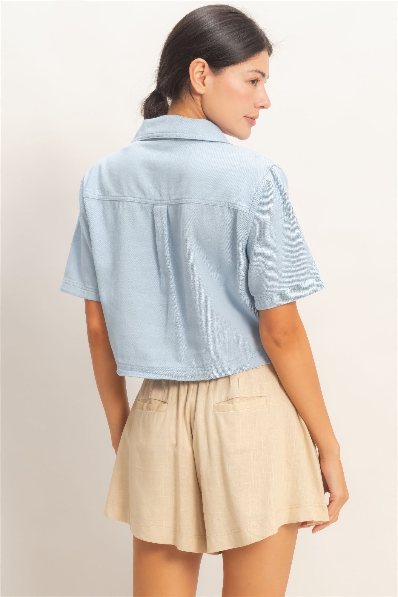 Collared V-neck Top Collared V-neck Top - Image 30