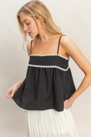 Sleeveless Babydoll Top Sleeveless Babydoll Top