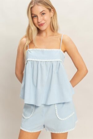 Sleeveless Babydoll Top