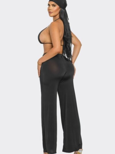 Bra Top And Pants And Bandana Set