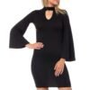 Dty Brush Knee Length Dress