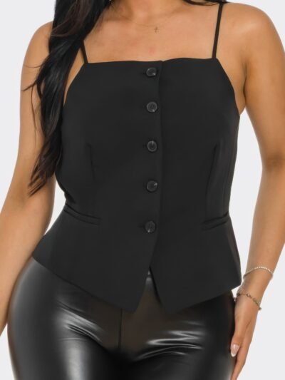 Ivory Chic Button-up Corset Top Ivory Chic Button-up Corset Top