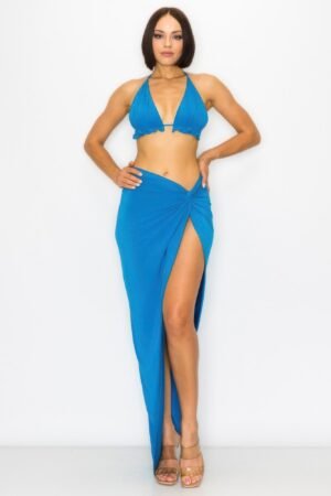 Bra Top And Maxi Skirt Modal 2pcs Set