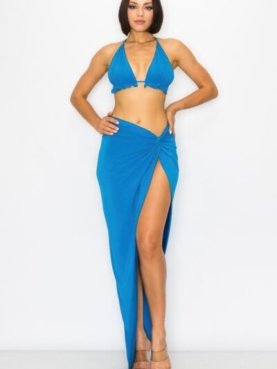 Bra Top And Maxi Skirt Modal 2pcs Set