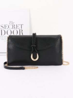 Vegan Leather Envelope Clutch Bag