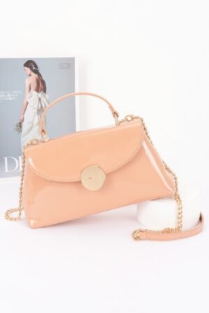 Patent Faux Leather Top Handle Bag Patent Faux Leather Top Handle Bag