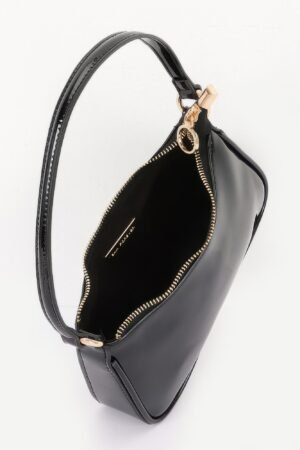 Patent Vegan Leather Chain Shoulder Bag Patent Vegan Leather Chain Shoulder Bag
