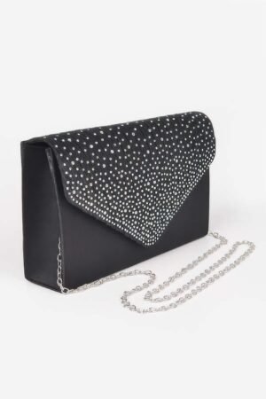 Rhinestone Satin Party Clutch Rhinestone Satin Party Clutch