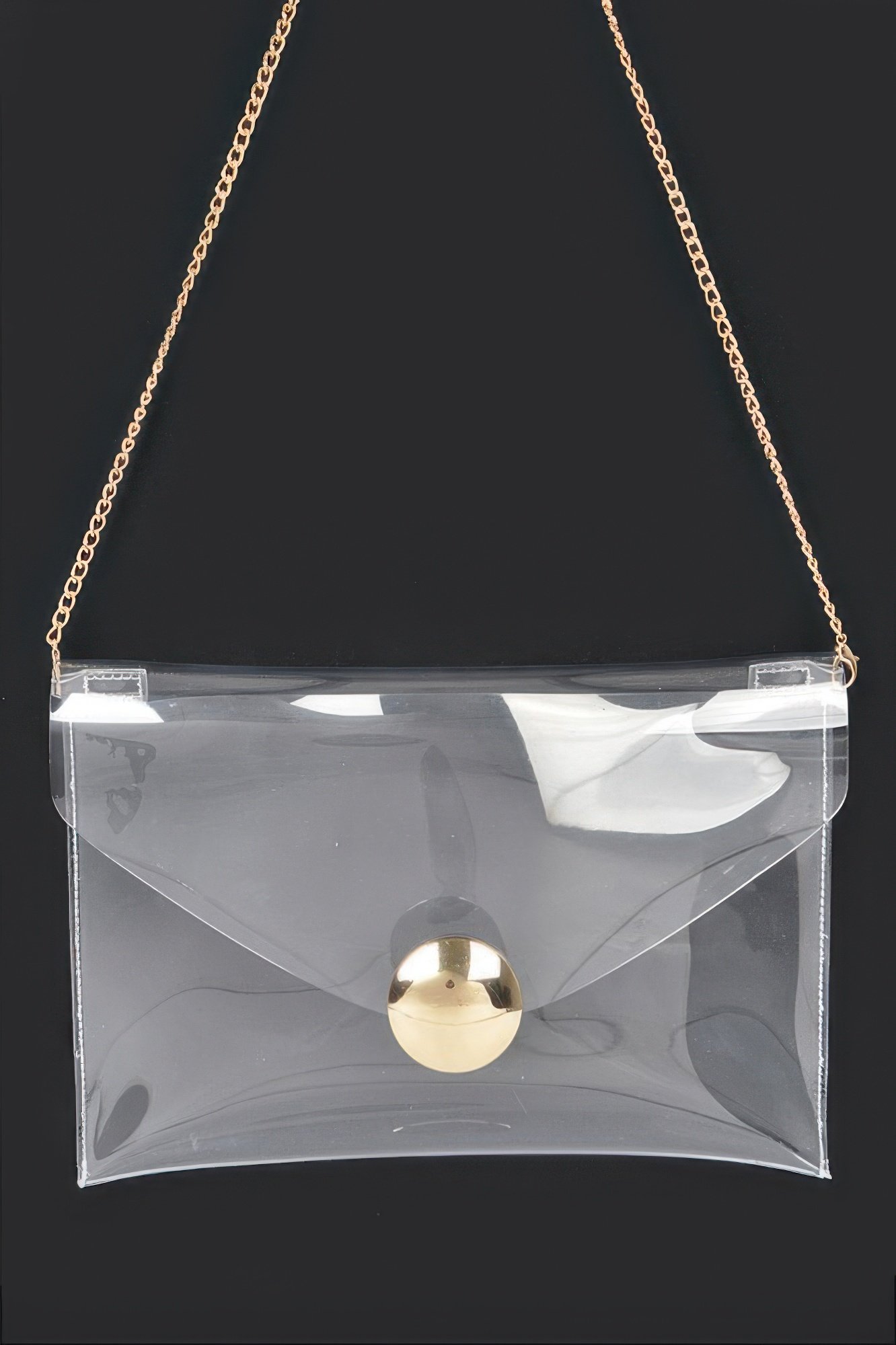 Transparent Metal Buckle Clutch Transparent Metal Buckle Clutch