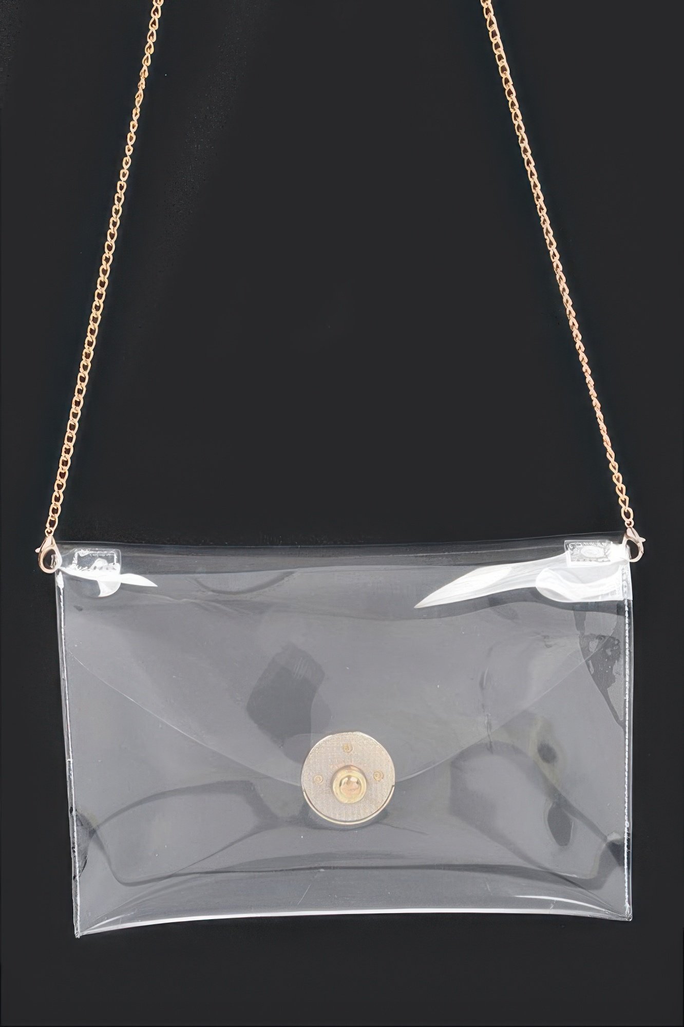 Transparent Metal Buckle Clutch Transparent Metal Buckle Clutch