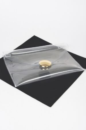 Transparent Metal Buckle Clutch Transparent Metal Buckle Clutch