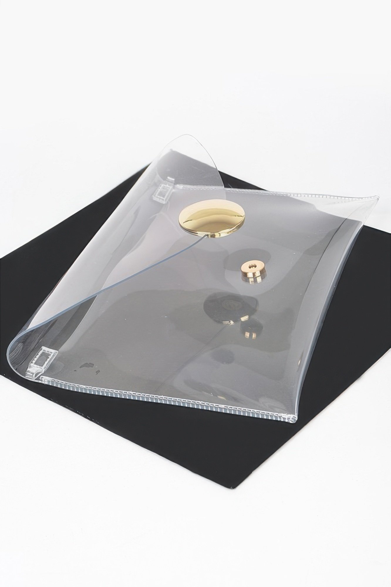 Transparent Metal Buckle Clutch Transparent Metal Buckle Clutch