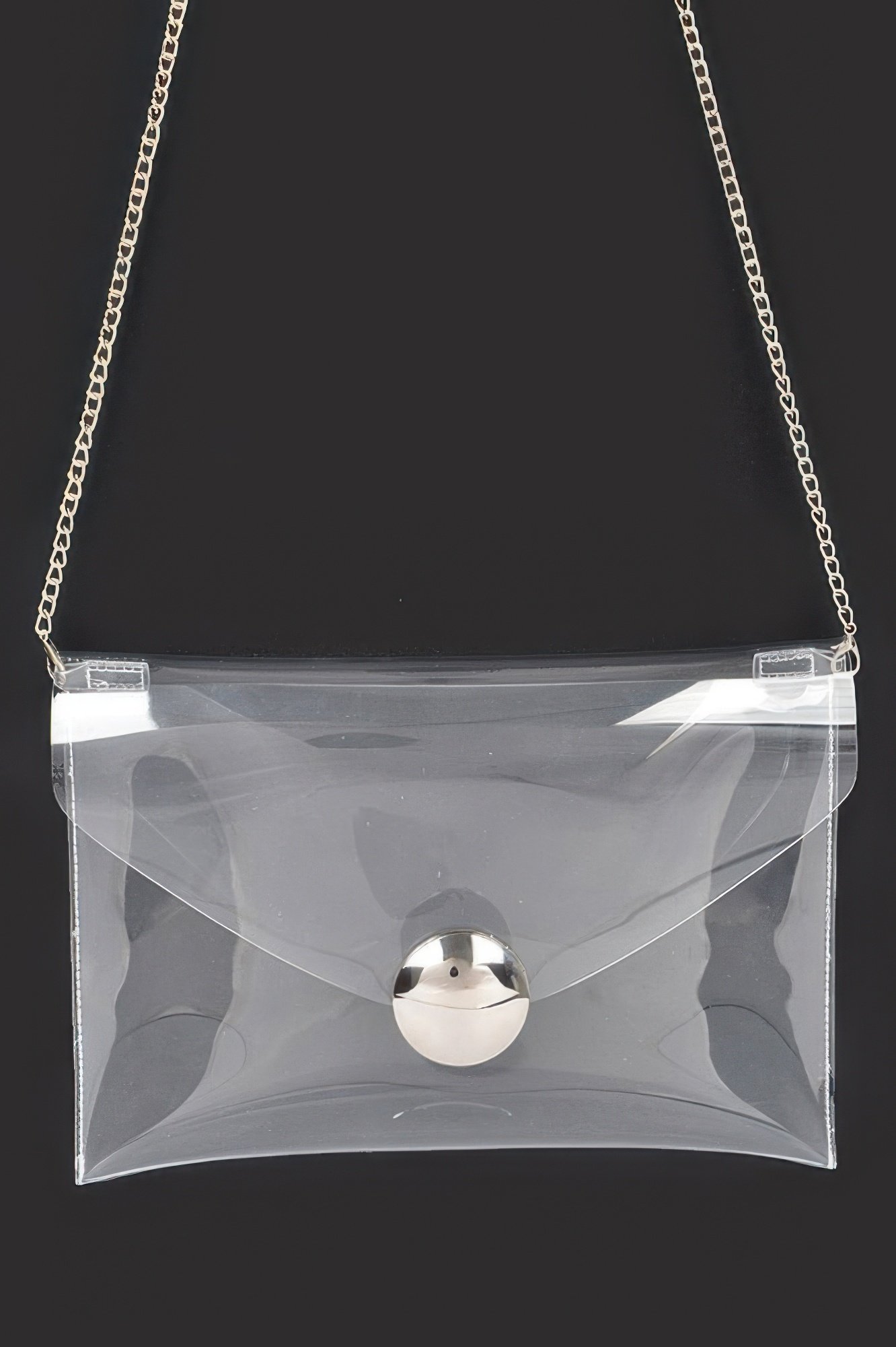 Transparent Metal Buckle Clutch Transparent Metal Buckle Clutch