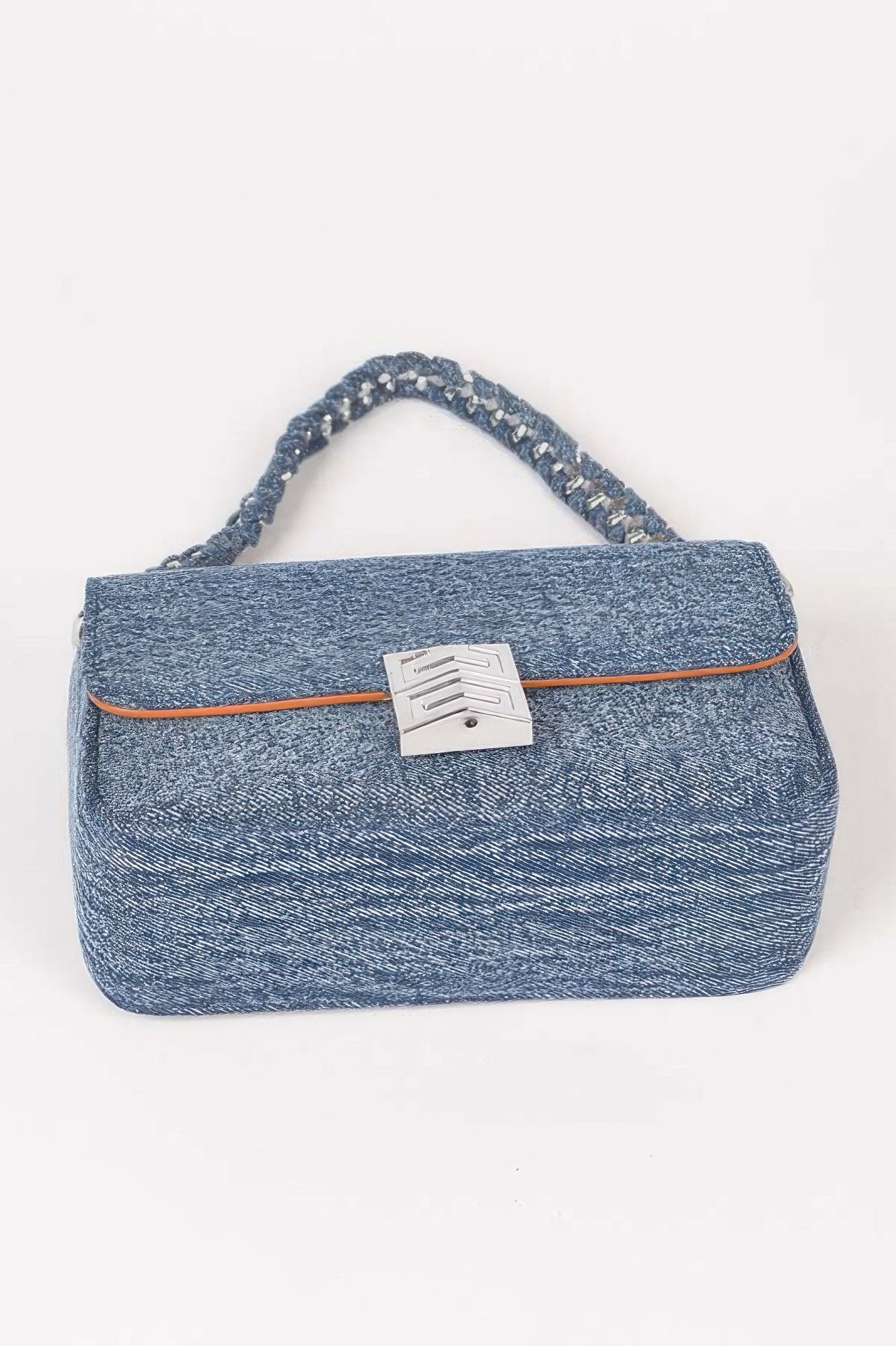 Denim Chain Flap Shoulder Bag Denim Chain Flap Shoulder Bag