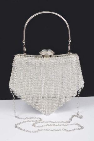 Rhinestone Fringe Party Cluth Rhinestone Fringe Party Cluth