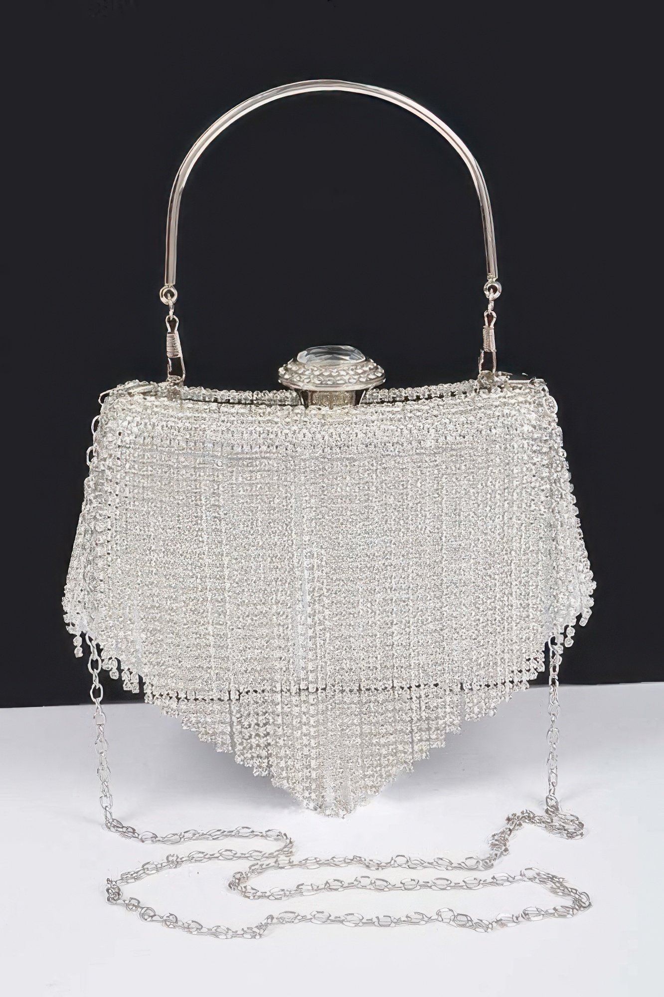 Rhinestone Fringe Party Cluth Rhinestone Fringe Party Cluth