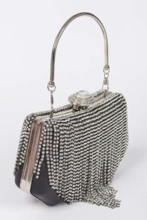Rhinestone Fringe Party Cluth Rhinestone Fringe Party Cluth