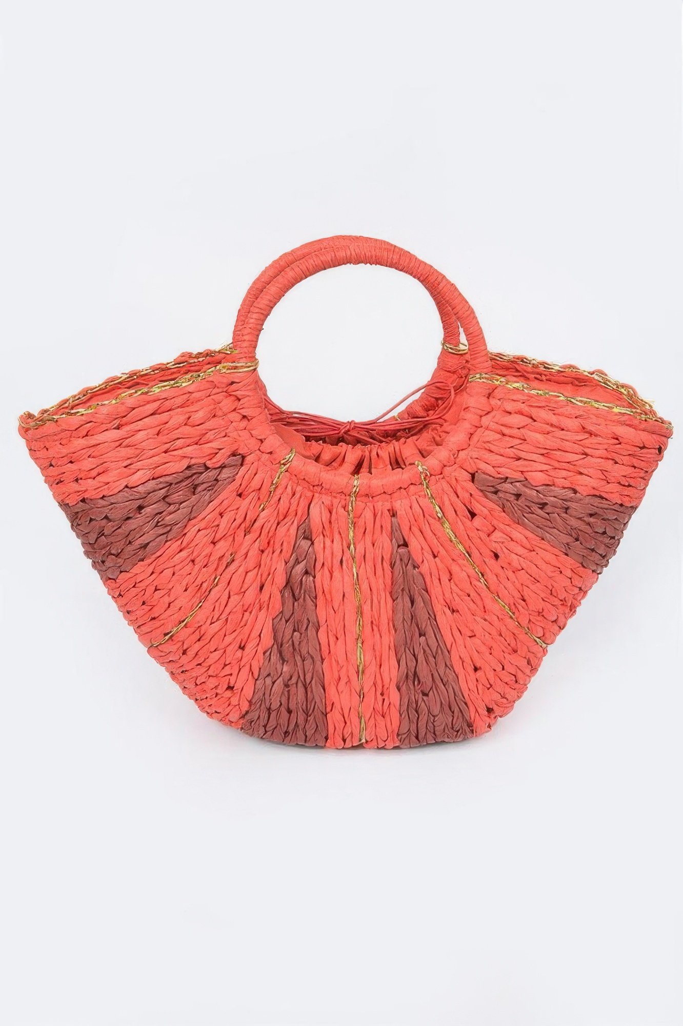 Two Tone Straw Tote Bag Two Tone Straw Tote Bag