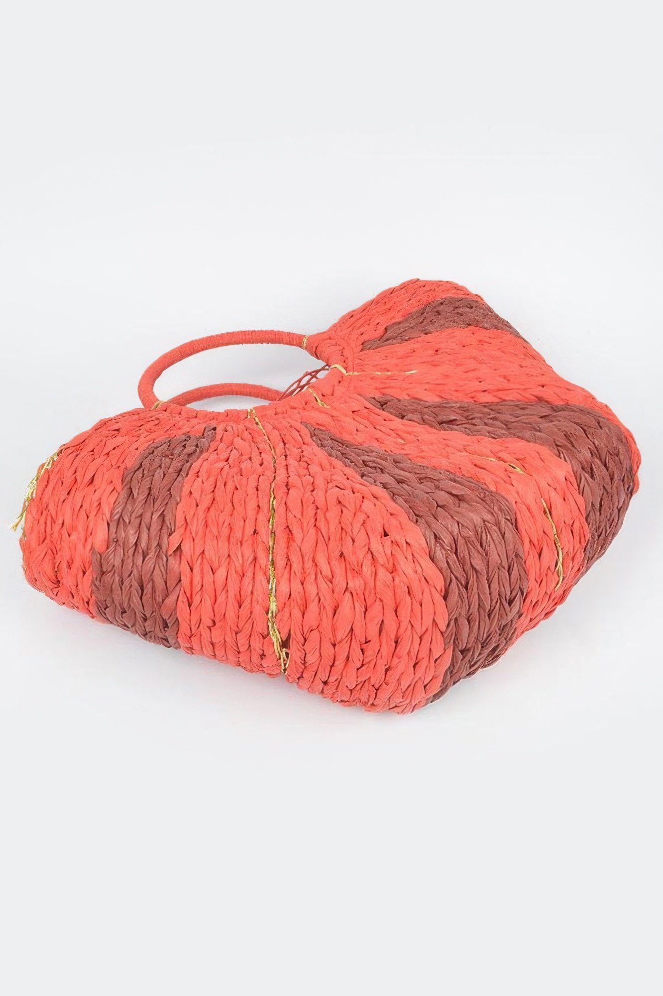 Two Tone Straw Tote Bag Two Tone Straw Tote Bag