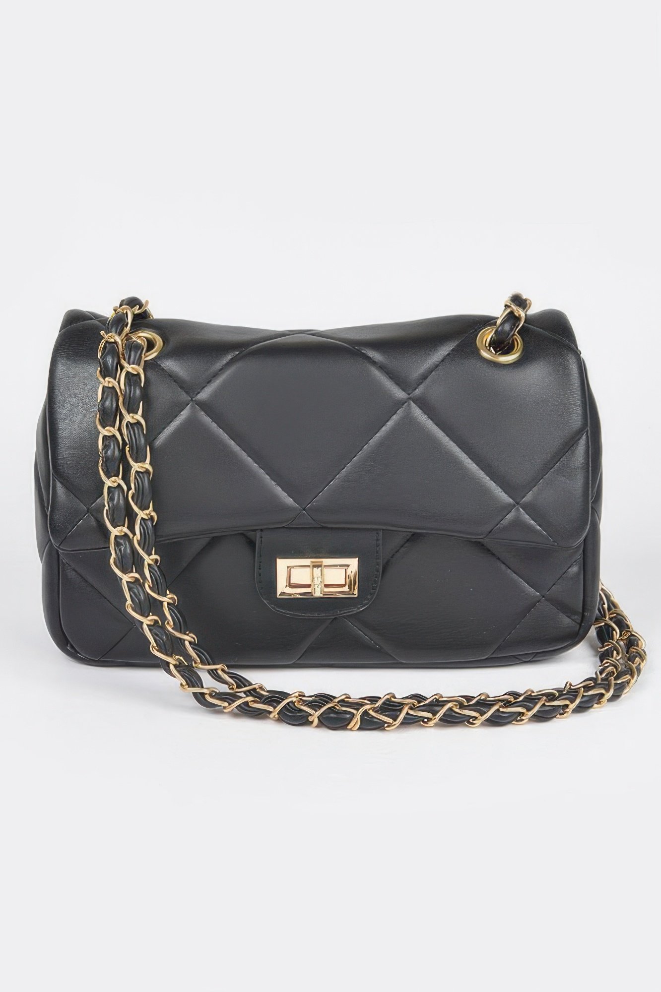 Wide Quilted Shoulder Bag Wide Quilted Shoulder Bag