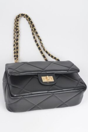 Wide Quilted Shoulder Bag Wide Quilted Shoulder Bag