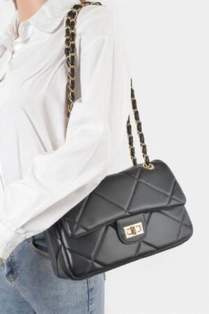 Wide Quilted Shoulder Bag Wide Quilted Shoulder Bag