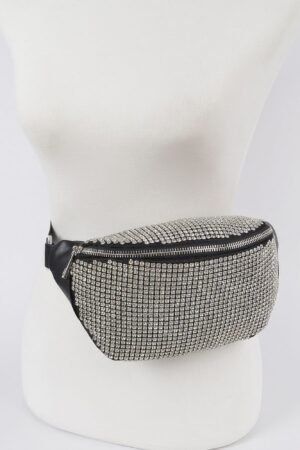 Rhinestone Mesh Fanny Pack