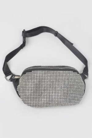 Rhinestone Mesh Fanny Pack