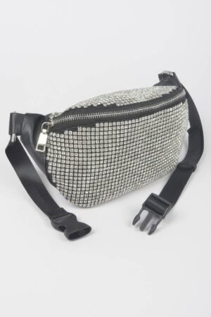 Rhinestone Mesh Fanny Pack